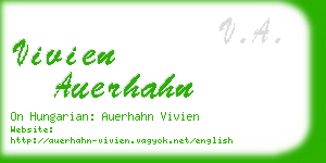 vivien auerhahn business card